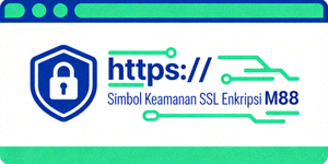 Simbol Keamanan SSL Enkripsi M88